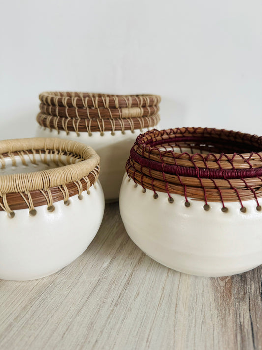 Woven Vessels Series 7: Natural with Reed