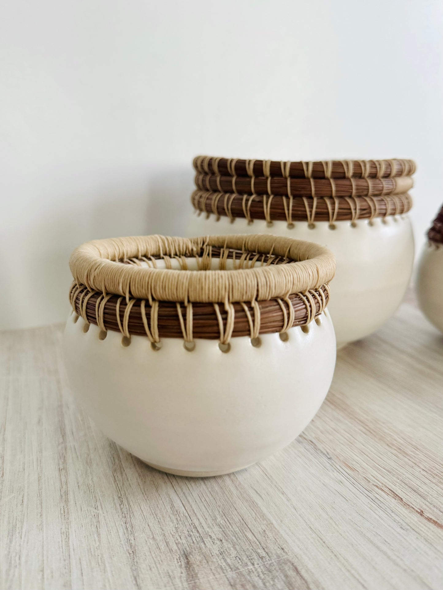 Woven Vessels Series 7: Natural with Reed