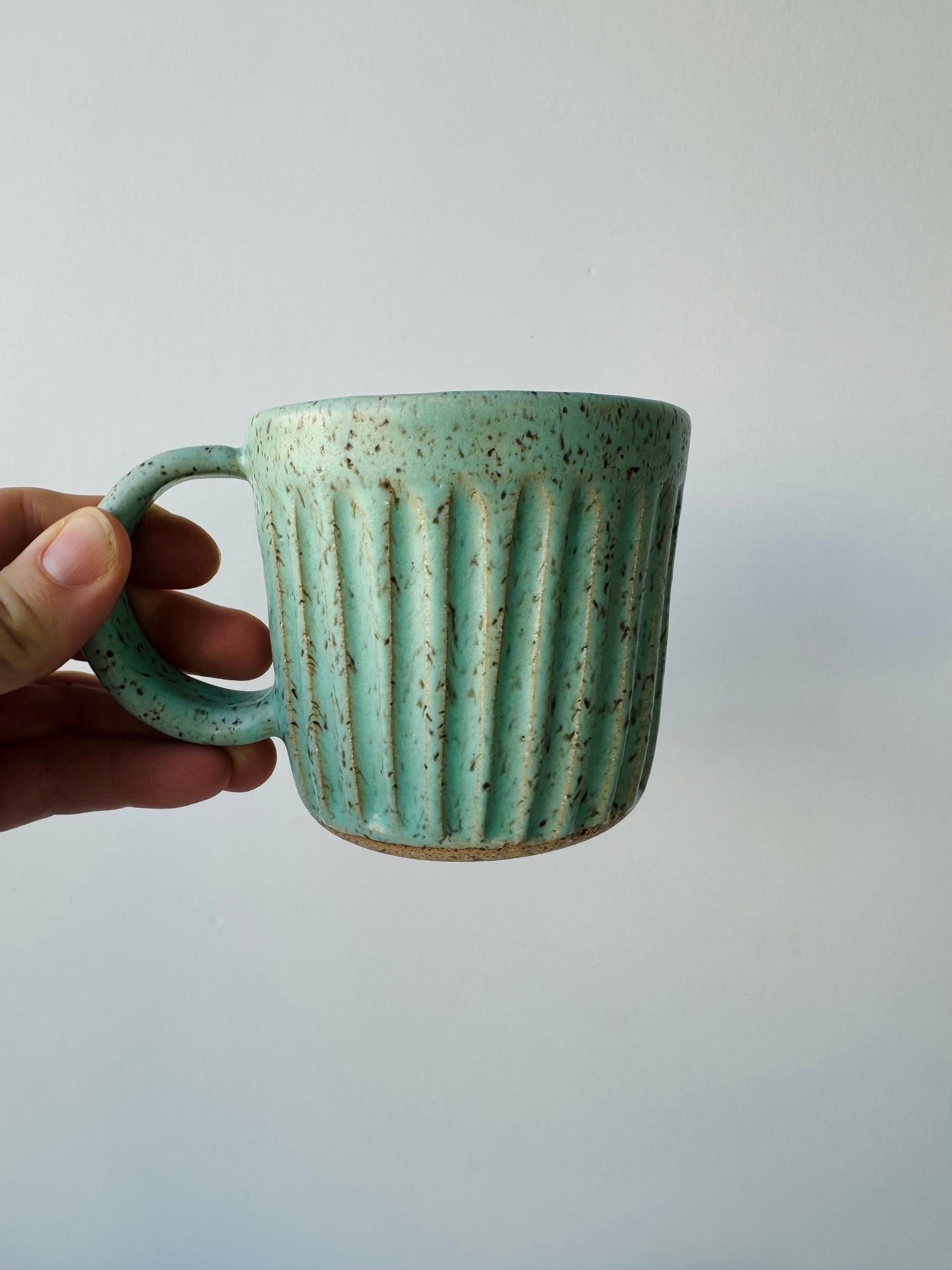 Speckled & Carved Mug