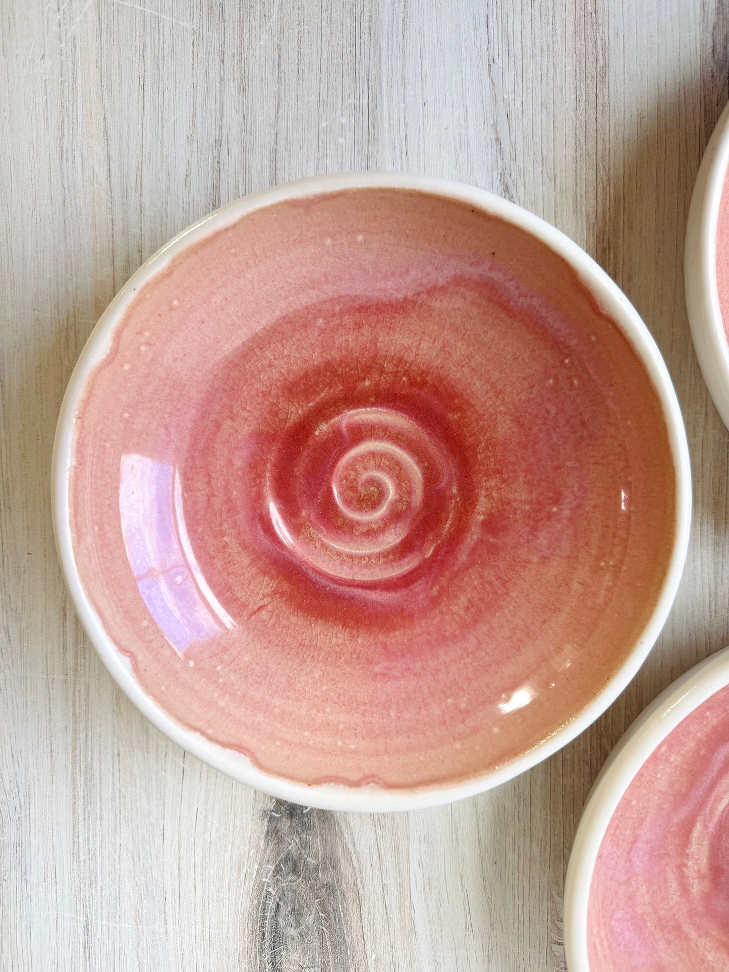 Rhubarb Pink Bowls: seconds